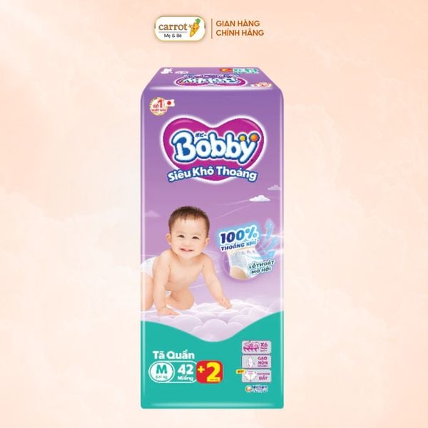 Tã Quần Bobby Size M 42 Miếng (6-11kg)
