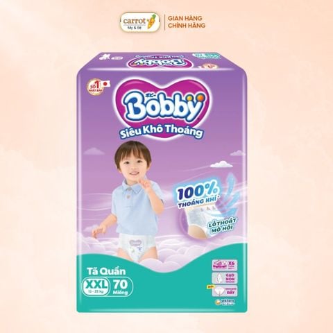 Tã Quần Bobby Size XXL 70 Miếng (15-25kg)