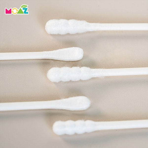 Tăm Bông Trẻ Em Thân Giấy Moaz Eco Hộp 200 Que