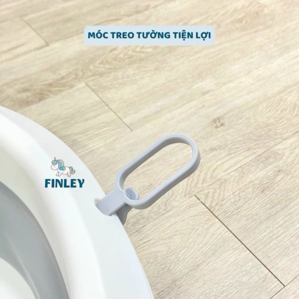 Thau Tắm Gấp Gọn Finley Kori Cá Voi Kèm Phao Và Nhiệt Kế FL-0133