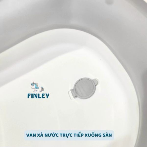 Thau Tắm Gấp Gọn Finley Kori Cá Voi Kèm Phao Và Nhiệt Kế FL-0133
