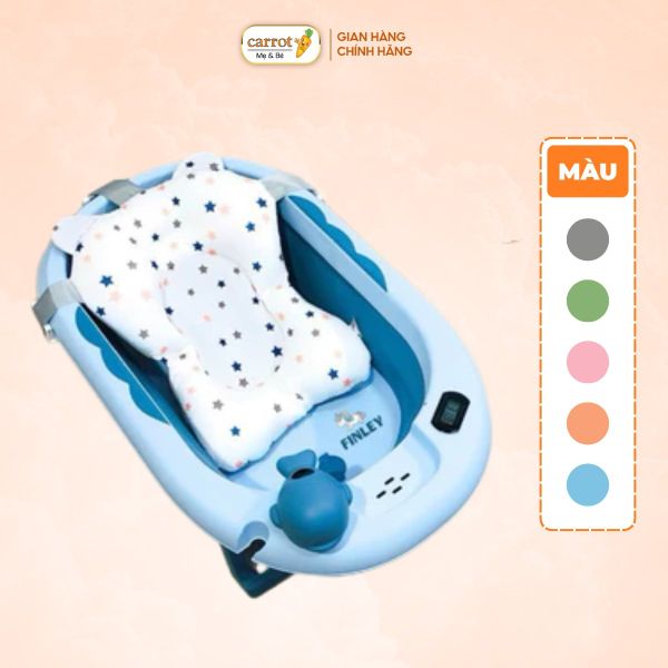 Thau Tắm Gấp Gọn Finley Kori Cá Voi Kèm Phao Và Nhiệt Kế FL-0133