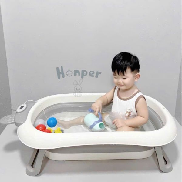 Thau Gắm Gấp Gọn Honper Hình Thỏ Kèm Phao Và Nhiệt Kế HP110