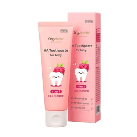 Kem Đánh Răng Thuần Chay Orgabebe Hàn Quốc Vị Mâm Xôi Cho Bé Từ 6 Tháng Đến 2 Tuổi