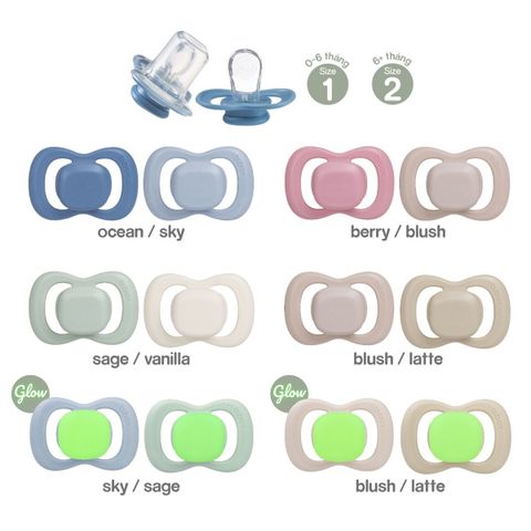 Ti Ngậm B.BOX Silicone Siêu Mềm Số 1 Cho Bé 0-6M