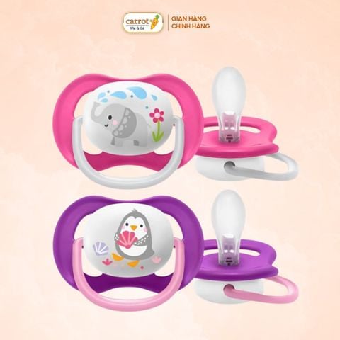 Ti Ngậm Philip Avent Ultra Aitr Họa Tiết Cho Bé 6-18M