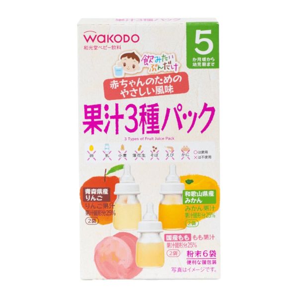 Trà Wakodo Vị Trà Hoa Quả Cho Bé Từ 5 Tháng