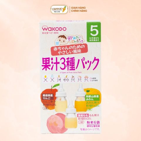 Trà Wakodo Vị Trà Hoa Quả Cho Bé Từ 5 Tháng