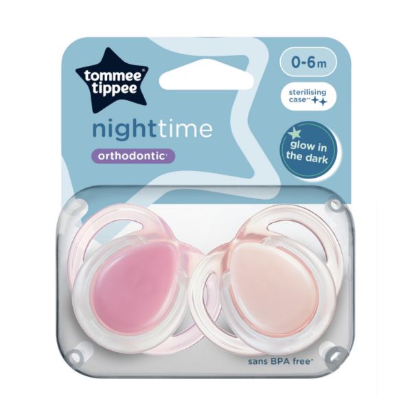 Ty Ngậm Dạ Quang Cho Bé Tommee Tippee Night Time 0-6 Tháng