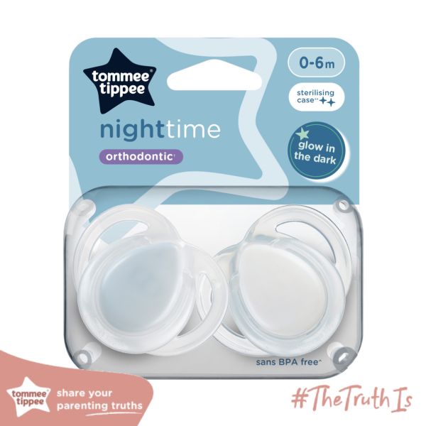 Ty Ngậm Dạ Quang Cho Bé Tommee Tippee Night Time 0-6 Tháng