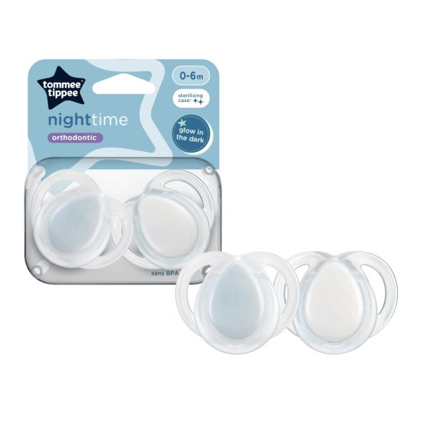 Ty Ngậm Dạ Quang Cho Bé Tommee Tippee Night Time 0-6 Tháng