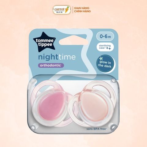 Ty Ngậm Dạ Quang Cho Bé Tommee Tippee Night Time 0-6 Tháng