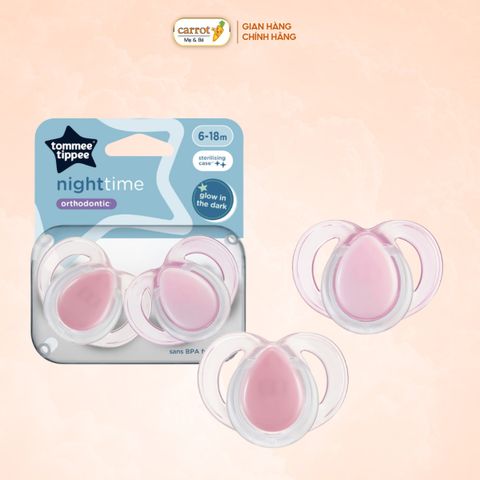 Ty Ngậm Dạ Quang Cho Bé Tommee Tippee Night Time 6-18 Tháng