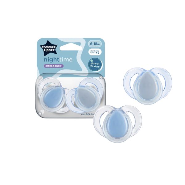 Ty Ngậm Dạ Quang Cho Bé Tommee Tippee Night Time 6-18 Tháng