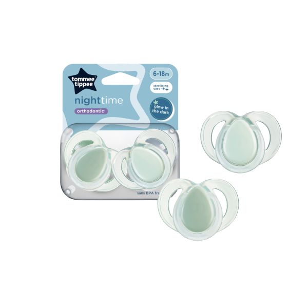 Ty Ngậm Dạ Quang Cho Bé Tommee Tippee Night Time 6-18 Tháng