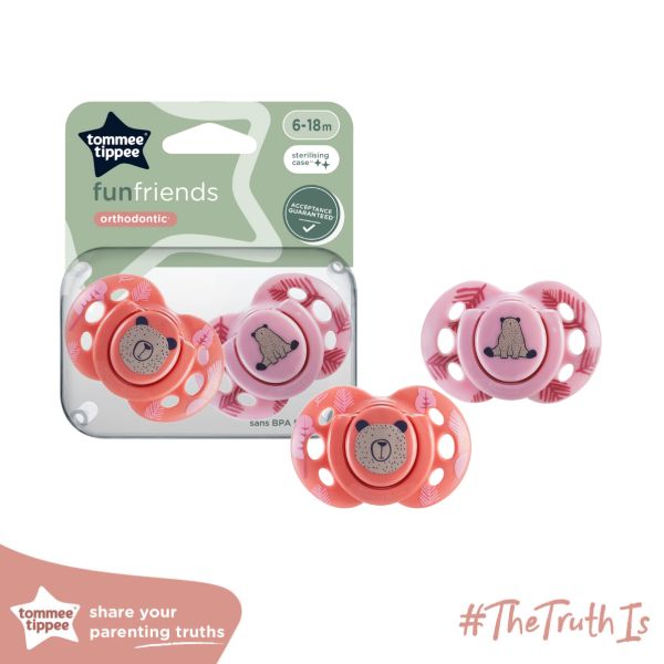 Ty Ngậm Vui Nhộn Cho Bé Tommee Tippee Fun-Friends 6-18 Tháng