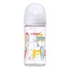 Bình Sữa Pigeon Thủy Tinh Borosilicate Thế Hệ III 240ml (Kèm Núm M) - Họa Tiết
