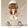 Xe Đẩy Gấp Gọn OBAIWAO Baby 6511 Họa Tiết Mặt Gấu Nâu