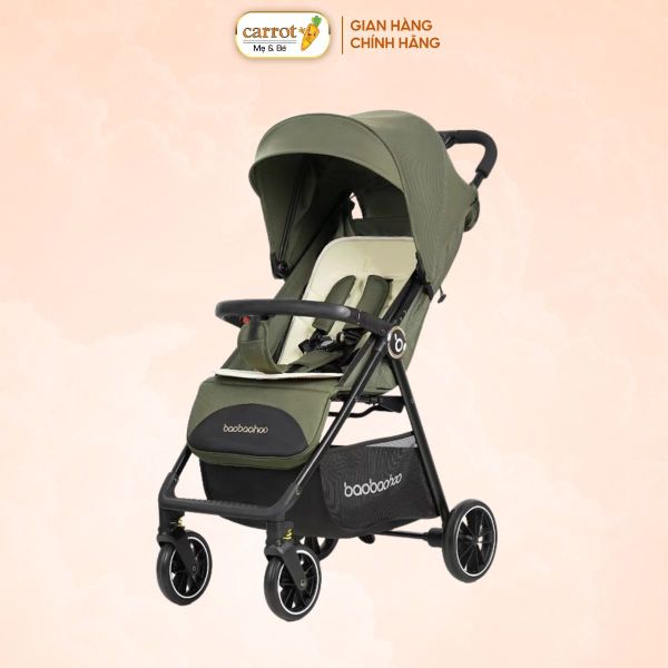 Xe Đẩy Gấp Gọn Baobaohao A5 Tặng Kèm Tấm Lót- Màu Xanh Rêu