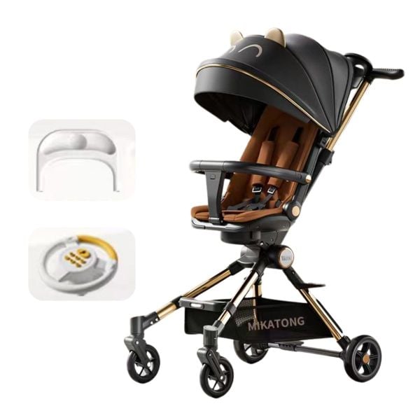 Xe Đẩy Gấp Gọn Cho Bé K8 Kèm Bàn Ăn Và Vô Lăng Phát Nhạc