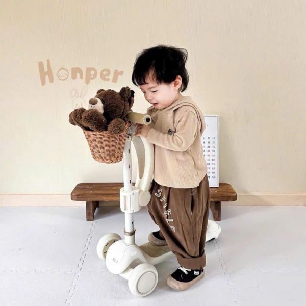 Xe Scooter Cho Bé Honper HP822 - Kèm Giỏ