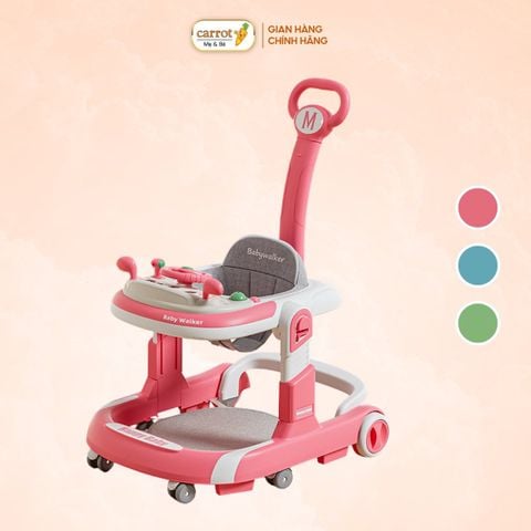 Xe tập đi Baby Walker có cần đẩy + miếng lót