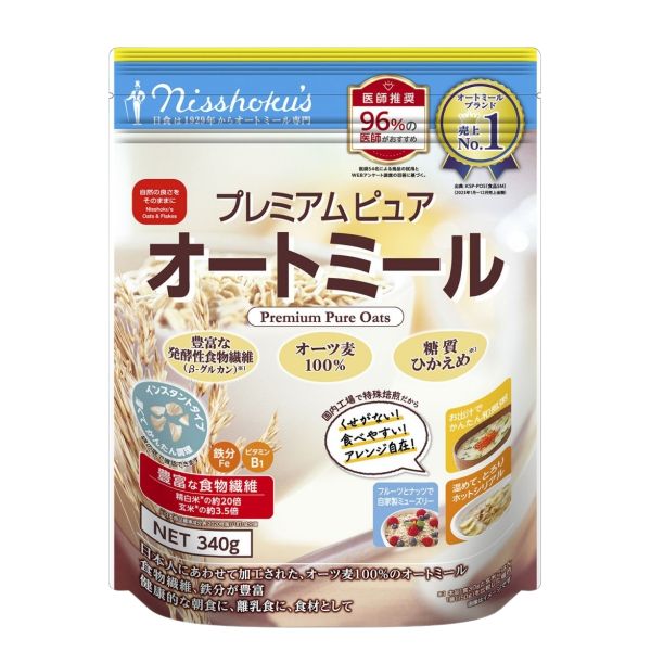 Yến Mạch Nguyên Chất Nisshoku's Premium Pure Oats 340g