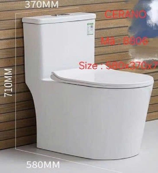  Bồn Cầu Liền Khối Cerano Mã 8806 