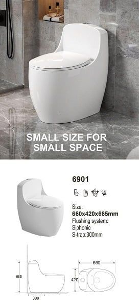  Bồn Cầu Liền Khối  Cerano Mã 6901 