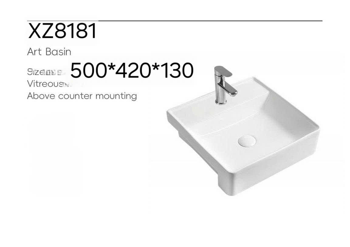  Chậu Đặt Bàn Đá Nửa Trong Nửa ngoài Cao Cấp Cerano Mã XZ8181 
