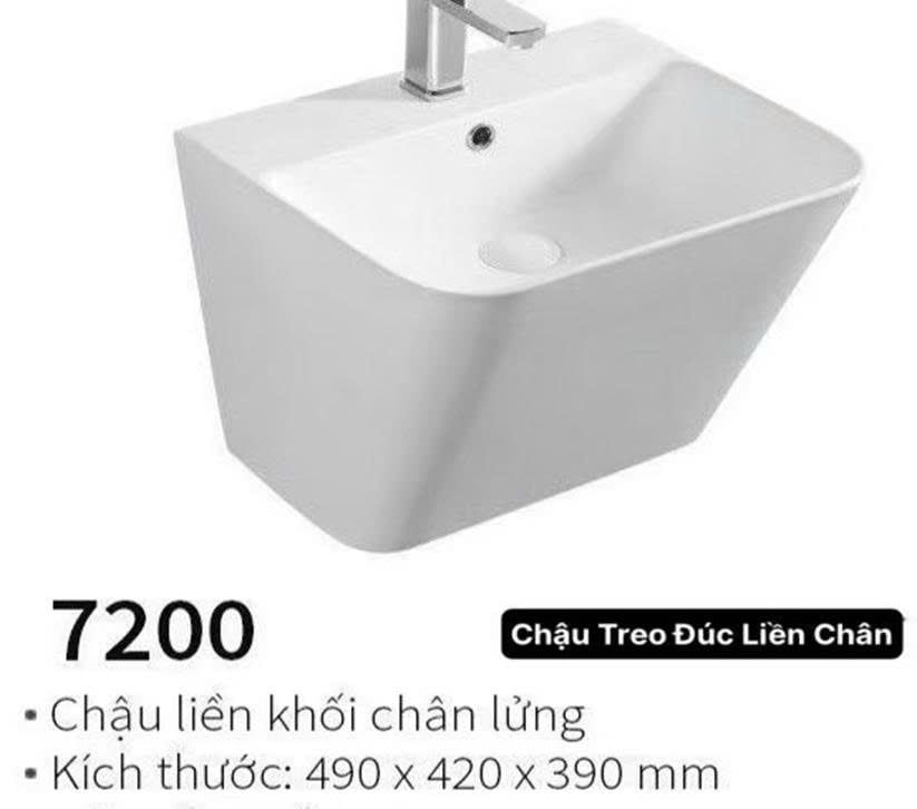  Chậu Treo Tường Đúc Liền Chân Cao Cấp Cerano Mã  7200 