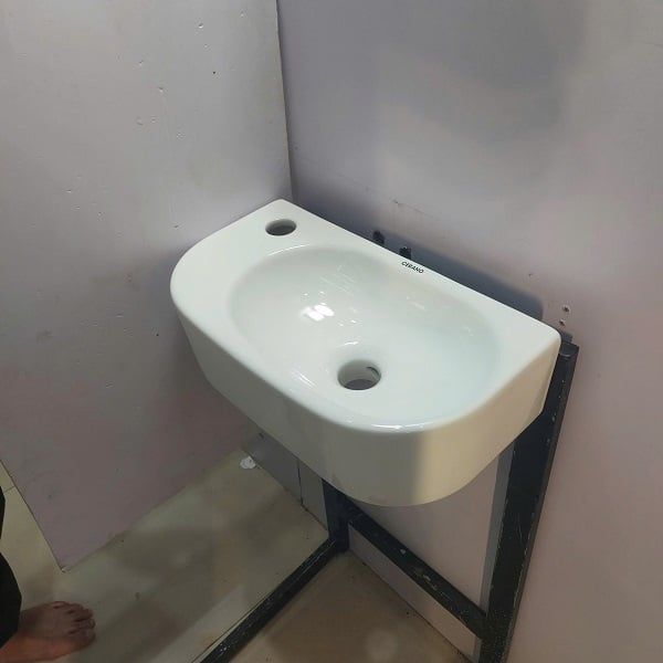  Chậu Góc Treo Tường vuông không Chân chậu Cao Cấp Cerano Mã 8878L 