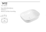  Chậu Đặt Bàn Đá Cao Cấp Cerano Mã 1412 