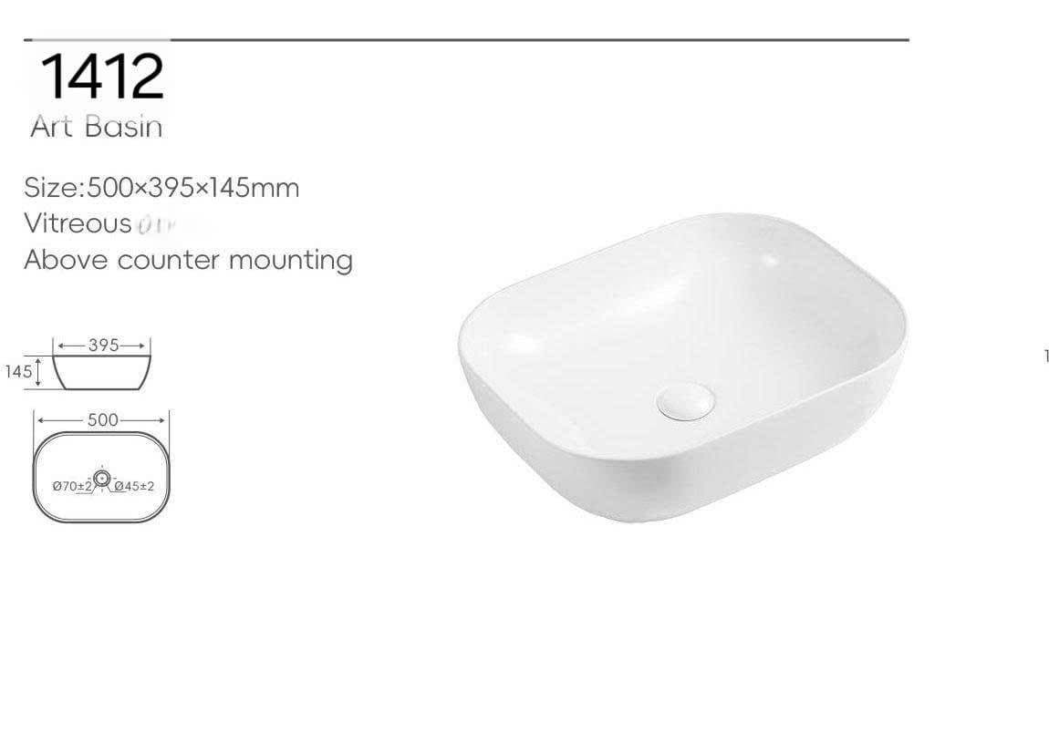  Chậu Đặt Bàn Đá Cao Cấp Cerano Mã 1412 