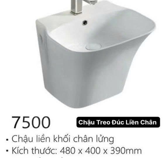  Chậu Treo Tường Đúc Liền Chân Cao Cấp Cerano Mã 7500 