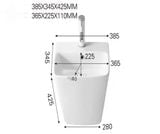  Chậu Treo Tường Đúc Liền Chân Cao Cấp Cerano Mã 5800D 