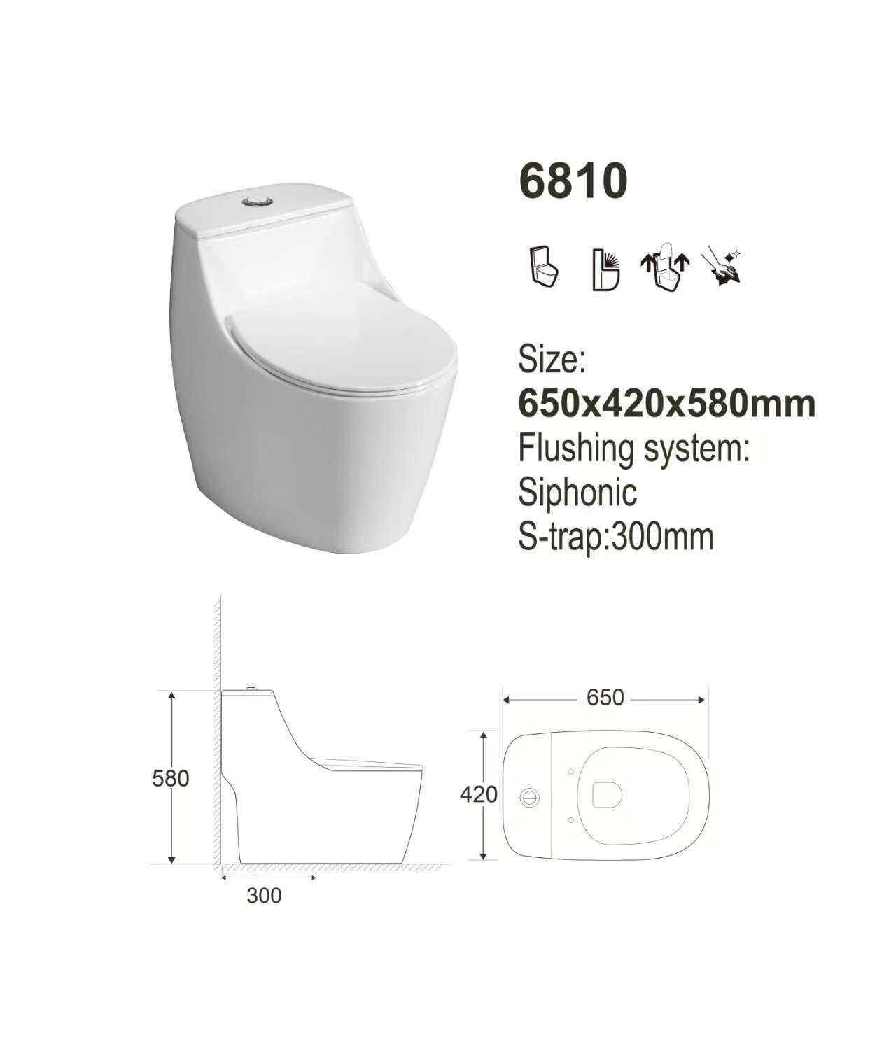  Bồn Cầu Liền Khối Cerano Mã 6810 