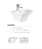  Chậu Treo Tường Đúc Liền Chân Cao Cấp Cerano Mã  5200D 