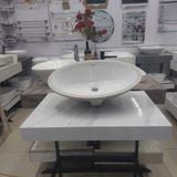  Chậu Âm Hình Bầu Dục Bàn Đá Cao Cấp CERANO Mã F4639-HYC-022-22 