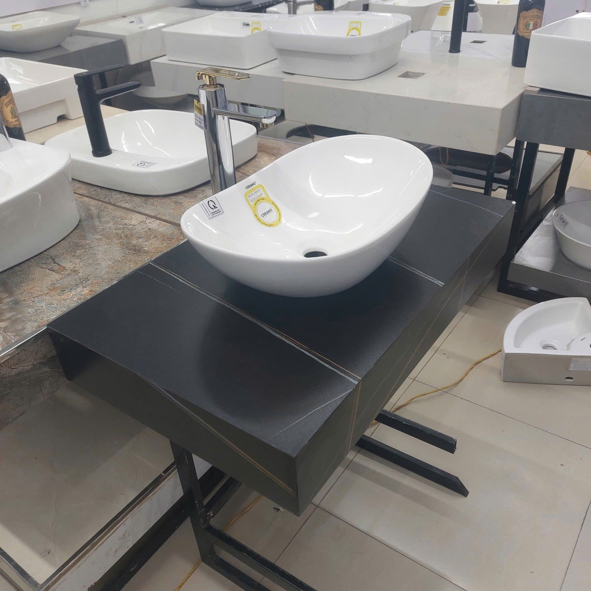  Chậu Đặt Bàn Đá Cao Cấp Cerano Mã XZ8158 