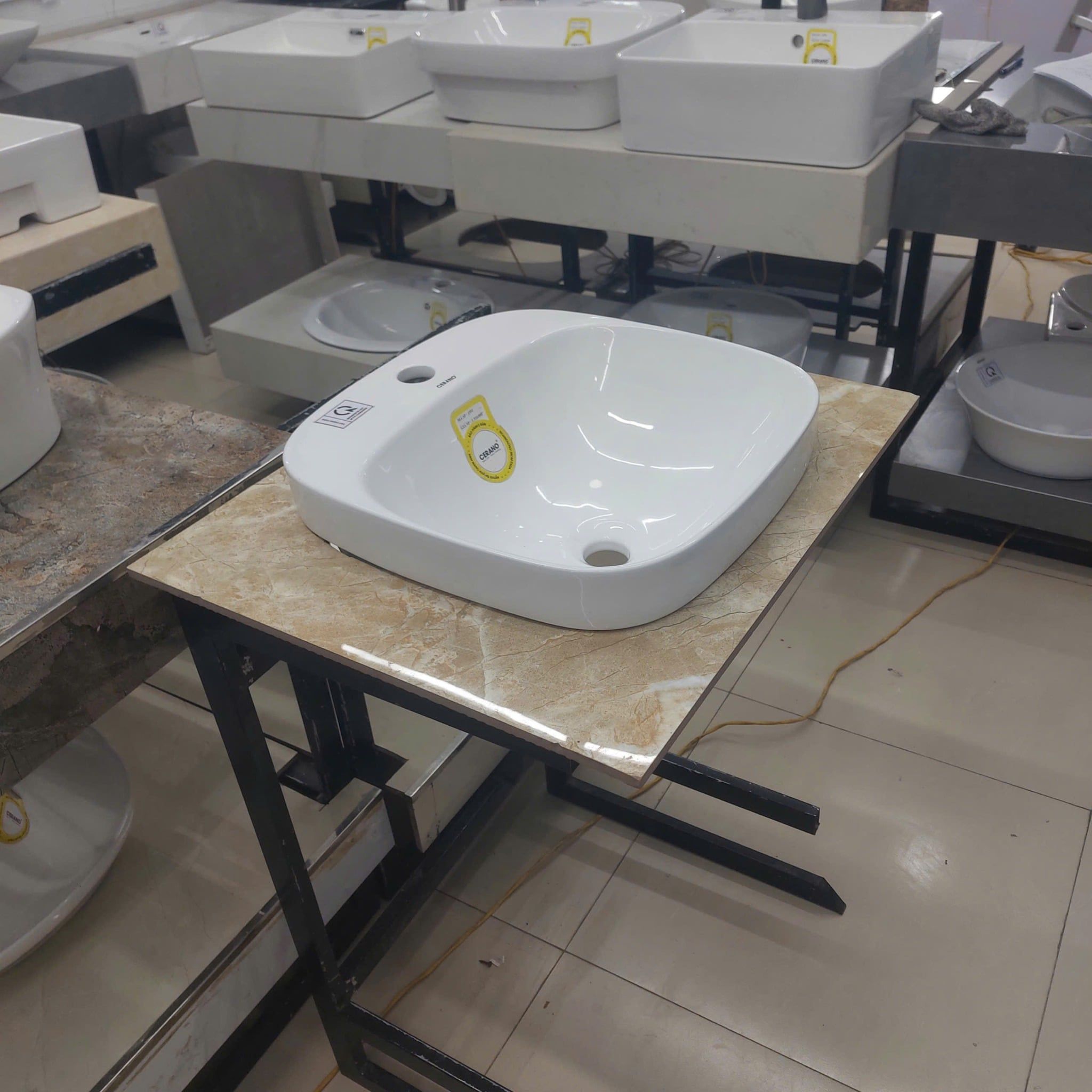  Chậu Đặt Bàn Đá Bán Âm - Bán Dương Cao Cấp Cerano Mã  1551 