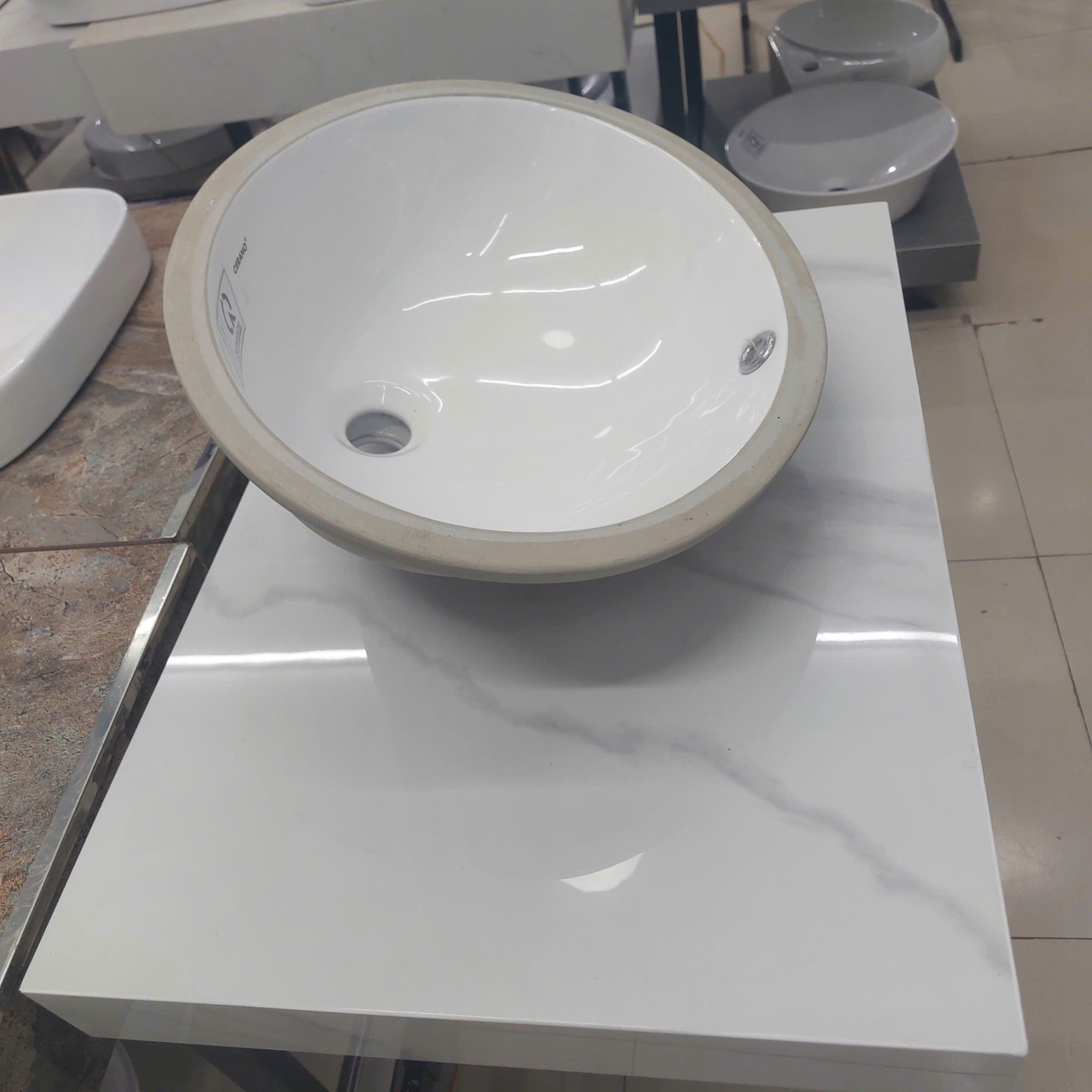  Chậu Âm Tròn Bàn Đá Cao Cấp CERANO Mã F4236 