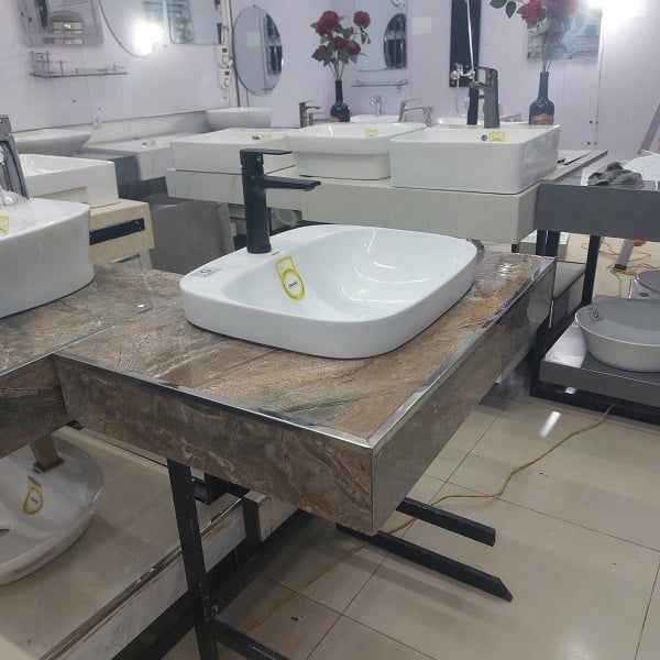  Chậu Đặt Bàn Đá Bán Âm - Bán Dương Cao Cấp Cerano Mã XZ8174B 