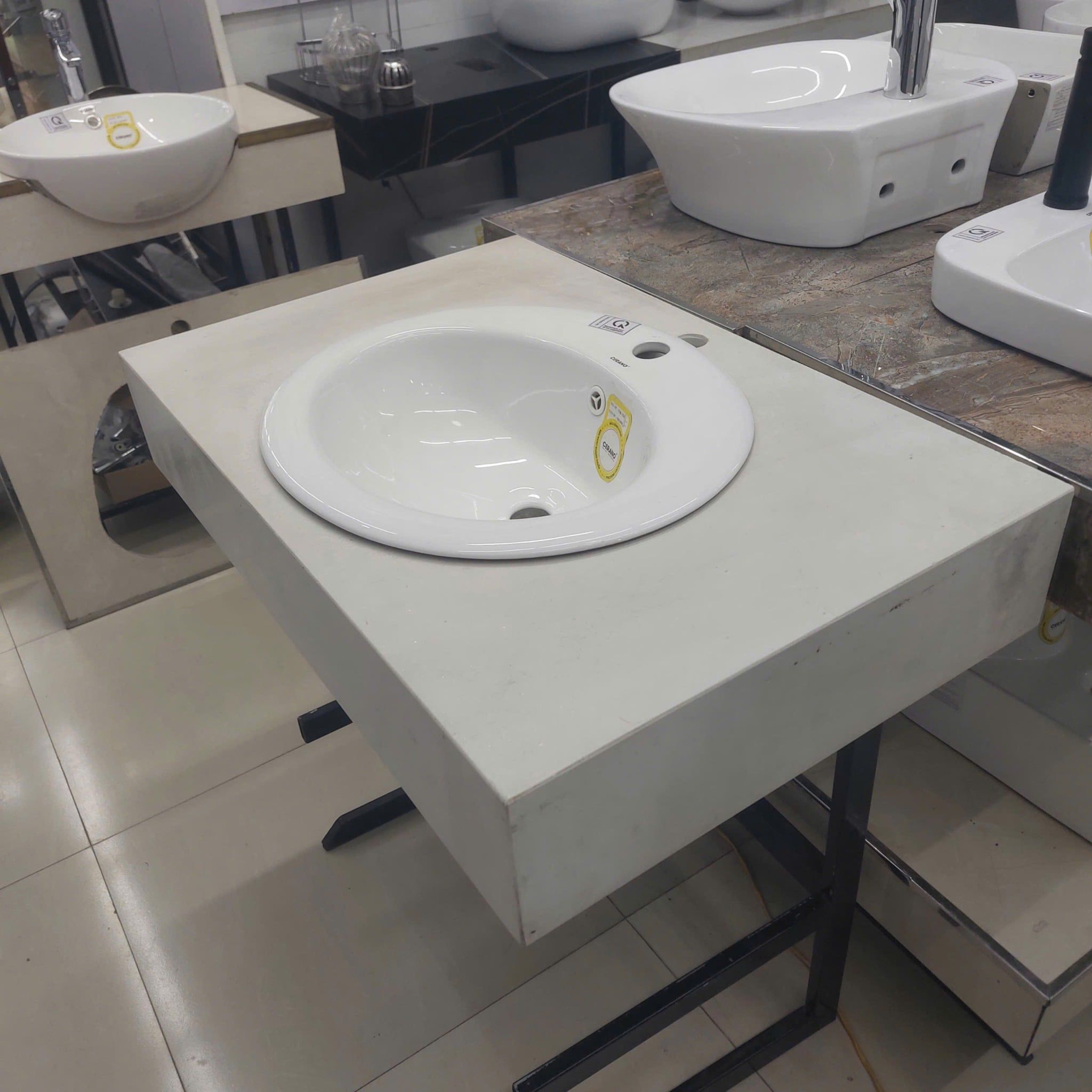  Chậu Đặt Bàn Đá Bán Âm - Bán Dương Cao Cấp Cerano Mã WK-326 