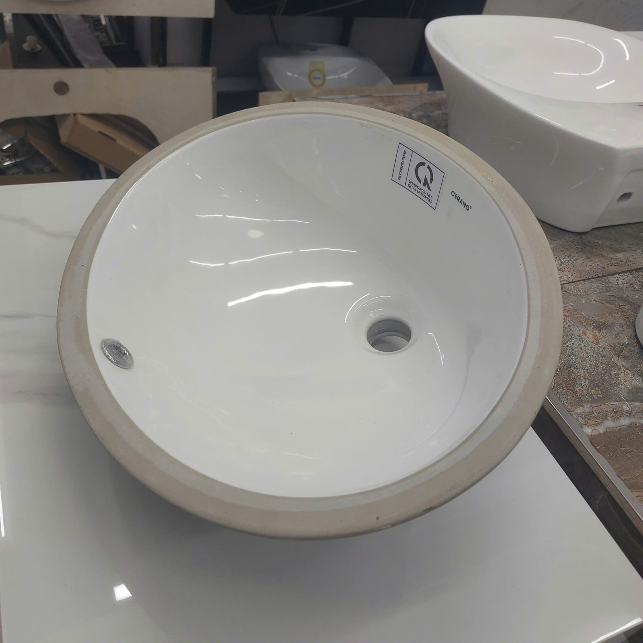  Chậu Âm Tròn Bàn Đá Cao Cấp CERANO Mã F4236 
