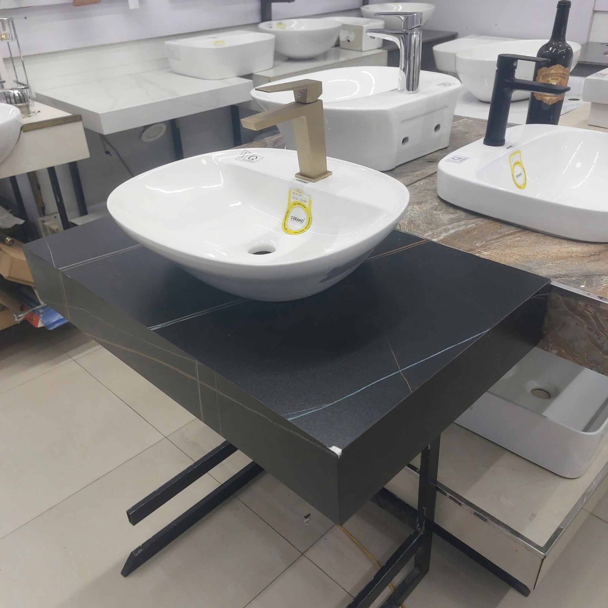  Chậu Đặt Bàn Đá Cao Cấp Cerano Mã 8474 