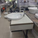 Chậu Đặt Bàn Đá Nửa Trong Nửa ngoài Cao Cấp Cerano Mã 8029 