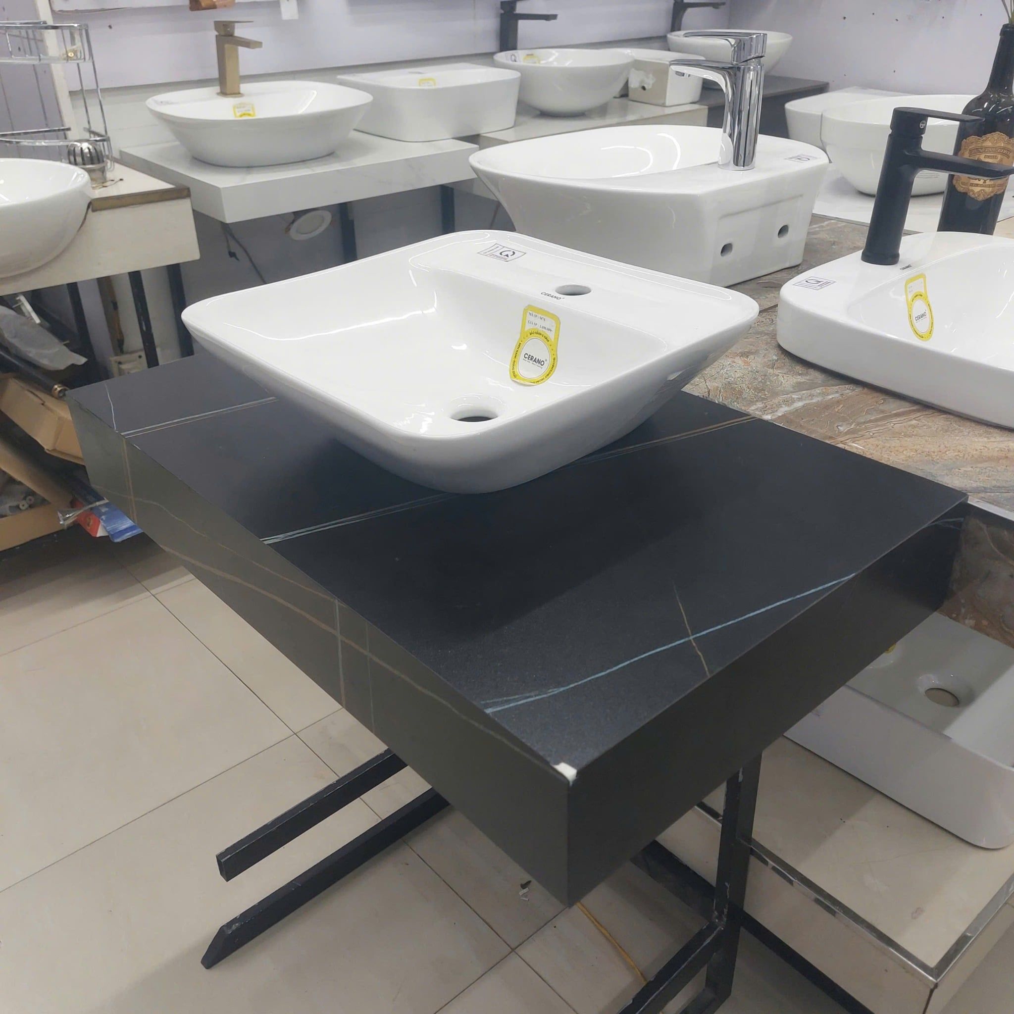  Chậu Đặt Bàn Đá Cao Cấp Cerano Mã 8476 
