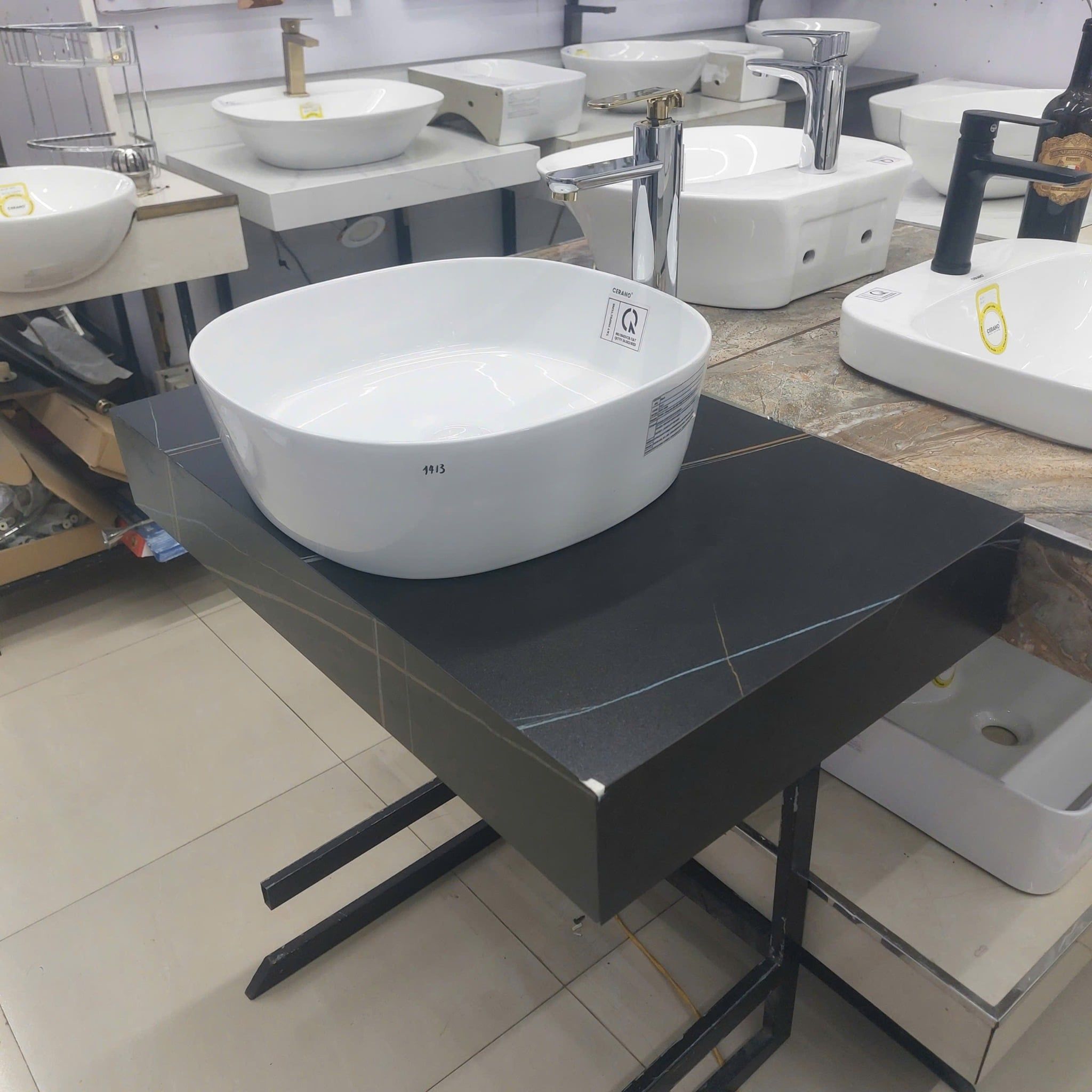  Chậu Đặt Bàn Đá Cao Cấp Cerano Mã 1413 