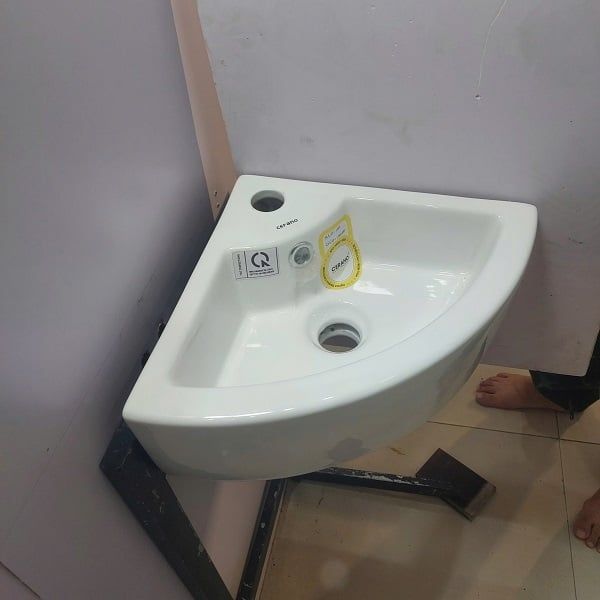  Chậu Góc Treo Tường Tròn không Chân chậu Cao Cấp Cerano Mã 1369 